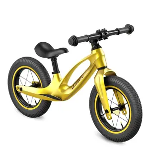 الدراجة التي تدفع الأطفال بالدفع ذات العجلتين بدون دواسات للتوازن، دراجة يمكن الركوب عليها 12 بوصة للأطفال بعمر 3-6 سنوات، دراجة للأطفال، دراجة التوازن