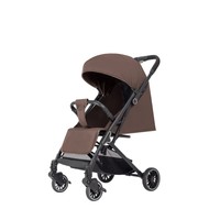 Poussette bébé personnalisée en usine, pliable à une touche, compacte et légère, avec cadre en alliage d'aluminium, siège inclinable et amortisseur