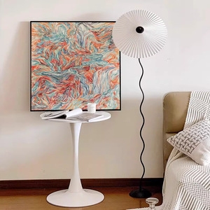 Modern Minimalist Abstract Painting Oil Canvas Print Rectangle <b>Black</b> <b>Frame</b> <b>Large</b> Wall Art Decor For Living Room - Product Image 3
