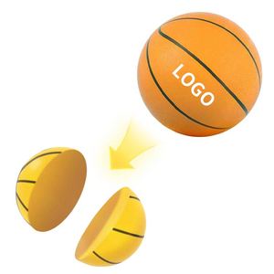 New Wholesale Children's Gift Basketball Soft Silent Portable PU Foam 21cm Basket Ball for Kids in Home - Product Image 1
