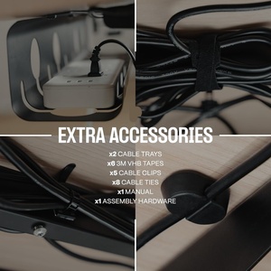 Dưới bàn Cáp mương cho dây nhà bàn cáp dây tổ chức máy tính quản lý dây khay cho dây lộn xộn Dải điện - Product Image 4