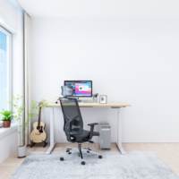 Cadre de bureau debout ergonomique moderne en acier à double moteur, réglable en hauteur, fixation murale, garantie 5 ans, robuste, pour usage domestique ou professionnel