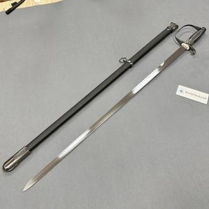 سيف قيادة معدني مزخرف مجموعة سيف شرف حارس رفع علم احتفالية سيف فارس أسود من القرون الوسطى الماسونية سيف تمبلر - Product Image 1