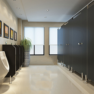 Cartmay chất lượng HPL nhà vệ sinh cubicles hiện đại nhỏ gọn hệ thống bảng điều khiển cho Trường Mẫu Giáo Spa phòng tắm trung tâm cho phòng tắm - Product Image 1