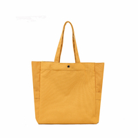 Sac fourre-tout en toile réutilisable de couleur unie, personnalisable avec logo, grande capacité, durable, pour le shopping, les voyages et l'usage quotidien