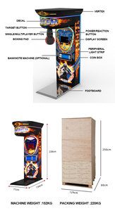 Nhà Sản Xuất Âm Nhạc Thông Minh Năng Động Arcade Điện Tử Đánh Trò Chơi Đấm Túi Đấm Bốc Máy Sức Mạnh Thử Arcade - Product Image 6