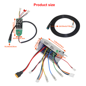 ชุดควบคุมสกู๊ตเตอร์ไร้แปรงถ่าน 36V 350W พร้อมจอ LCD ไฟท้าย เบรกมือ อุปกรณ์เสริมสำหรับอะไหล่สกู๊ตเตอร์ไฟฟ้าขนาด 10 นิ้ว - Product Image 4
