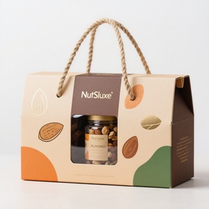 Tùy Chỉnh Màu Sắc In Các Tông Hộp Carton Bao Bì Với Xử Lý Cửa Sổ Cho Các Loại Hạt Trái Cây Sấy Khô Ngày Hộp Quà Tặng Vận Chuyển Bán Buôn - Product Image 5