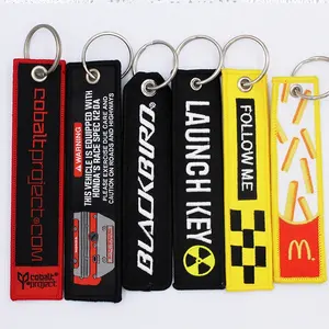 Llavero/Etiqueta de Equipaje/<span class=keywords><strong>Patch</strong></span> Bordado en Chenilla Personalizado con Diseño de Bandera de EE. UU., Lanyard de Piloto, Etiqueta de Equipaje de Mezclilla - Product Image 4