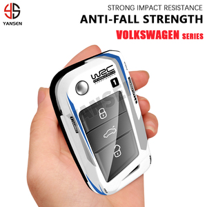 ABS Racing Car Key Case Cover Bag per Volkswagen VW Polo Golf 7 MK7 Tiguan per Skoda Octavia <span class=keywords><strong>Karoq</strong></span> Kodiaq portachiavi <span class=keywords><strong>accessori</strong></span> - Product Image 6