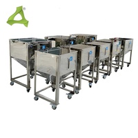 Bidoni di stoccaggio industriali personalizzati in materiale plastico inossidabile serbatoio di stoccaggio verticale in plastica a Pellet Silo per granuli di plastica