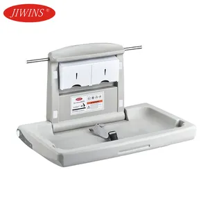 Estación de Cambio de Pañales Plegable de Pared JIWINS, de Polipropileno Gris, para Cuarto de Madre y Bebé, Mesa para Cambiar Pañales para Baños Públicos - Product Image 1