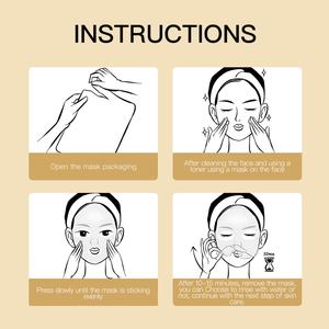 Masques faciaux de soin de la peau de haute qualité, masque facial en tissu à l'essence hydratante de carotte pour une peau éclatante, pour femme - Product Image 6