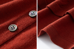 Cárdigan de Cachemira con botones de punto para oficina de estilo clásico personalizado, venta al por mayor, camisa de <span class=keywords><strong>lana</strong></span> <span class=keywords><strong>merino</strong></span>, suéter para <span class=keywords><strong>mujer</strong></span> - Product Image 6