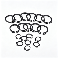 Durable Carbon Steel Type A Shaft Retaining Ring Elastic External Circlip For Mechanical Fastening