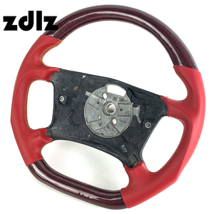 Volante Personalizado de Cuero Rojo Liso con Fibra de Carbono en Forma de Panal para <span class=keywords><strong>BMW</strong></span> <span class=keywords><strong>E30</strong></span> E46 M3 E38 E39 E53 320 325 <span class=keywords><strong>330</strong></span> - Product Image 3
