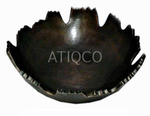 Bol de bonbons aux fruits en métal en aluminium coulé au sable de couleur cuivre plat de décor de mariage de luxe Royal dernier plat poli moderne - Product Image 1