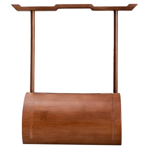Bamboo Tissue <b>Box</b> Natural Wood Cylinder Design For Home Living Room Decoration Storage Organizer - Product Image 5