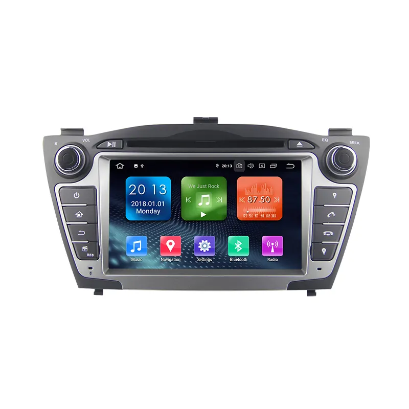 7''2din Rk PX30 Android 10.0 Quad-Core 2G Ram + 16G Rom Auto Dvd Gps Navigatie Systeem voor Hyundai Tucson IX35 2009-2015 Met Wifi