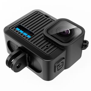 Étui de protection en Silicone pour <span class=keywords><strong>GoPro</strong></span> <span class=keywords><strong>HERO</strong></span> 13 12 <span class=keywords><strong>11</strong></span> couvercle d'objectif latéral <span class=keywords><strong>avec</strong></span> dragonne <span class=keywords><strong>accessoires</strong></span> de caméra d'action - Product Image 4