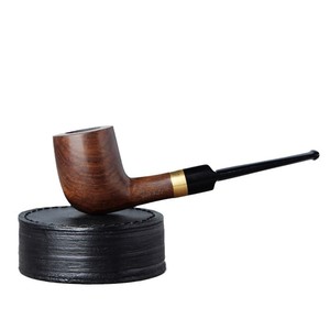 Muxiang Wooden Tobacco Pipe 9mm Filter Straight Handmade Solid Wood Pipe For Smoking - Product Image 5