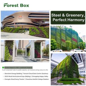 Jardinière murale verticale auto-arrosante Plantes de jardin d'extérieur vertes <span class=keywords><strong>pour</strong></span> balcon Bureau Option de montage en plastique durable <span class=keywords><strong>pour</strong></span> un usage domestique - Product Image 2