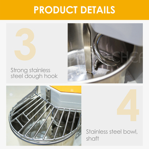 Mélangeur Pétrisseur à Spirale de Table de Cuisine Professionnelle, 8 Litres, 3 kg, pour Boulangerie, <span class=keywords><strong>Prix</strong></span> d'Équipement pour Petites Boulangeries - Product Image 4