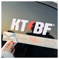 Résistant aux UV, logo découpé, autocollant de transfert en vinyle pour pare-brise de voiture, autocollants personnalisés pour vitres de voiture