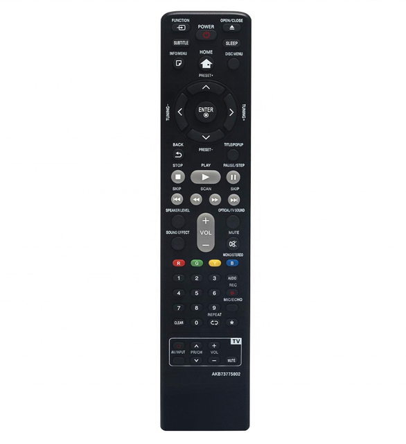 AKB73775802 Replace Remote Control Fit for LG 3D Blu-ray Disc DVD Player Home Cinema Theater System BH4030S BH4430P BH4530T