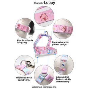 Ensemble Harnais et Laisse pour Chien PororoPet Loopy, Réglable, Respirant, en Maille, avec Bretelles Croisées au Dos - Product Image 2