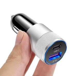 Cargador de Coche USB C con Carga Rápida, Adaptador de Corriente para Encendedor de Cigarrillos con Puerto Único Tipo C para iPhone 16/15/14 Pro - Product Image 1