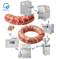 Ligne de production entièrement automatique de saucisses et de jambon OCEAN, machine à farcir les saucisses de poulet, ligne de traitement