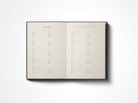 LABON Carnet de lecture en lin pour les amateurs de livres LABON Custom Design Writing Fabric