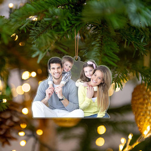 Tùy Chỉnh Giáng Sinh Trang Trí Cá Nhân Ảnh Văn Bản Đồ Trang Trí Tùy Chỉnh Cho Cây Giáng Sinh In Acrylic Quà Tặng Nhà Các Cặp Vợ Chồng - Product Image 5