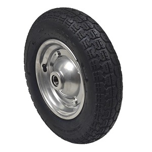 13-Inch Utility Vehicle Tire 3.50-7 Pneumatic Rubber Wheel For Hand Cart <b>Tool</b> <b>Trolley</b> Green Rim With Valve - Product Image 5