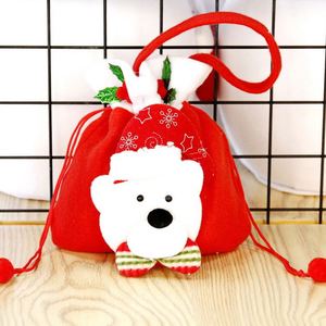 Customization Your Logo Christmas <b>Drawstring</b> <b>Bag</b> Santa Claus Pattern <b>Kids</b> Gift Candy Cloth <b>Bags</b> for Children - Product Image 2