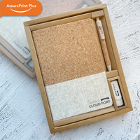 Coffret Cadeau de Carnets et Journaux en Papier Kraft Écologique avec Couverture en PU/Tissu, Vente en Gros Unique, Service de Conception Personnalisée