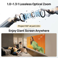 Projecteur laser Android LightGo DLP 4K avec batterie intégrée, utilisation portable en extérieur, haut-parleurs stéréo Hi-Fi rechargeables