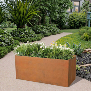 Jardinières extérieures en acier Corten de <span class=keywords><strong>haute</strong></span> qualité Grand pot de fleur Culomn pour arbres Vente sur <span class=keywords><strong>jardinière</strong></span> en acier de <span class=keywords><strong>haute</strong></span> qualité - Product Image 6