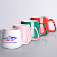 Fabricant en gros Modernqiu, tasse à café en céramique personnalisée de 400 ml, Noël, 13,5 oz, tasse à sublimation en porcelaine avec poignée