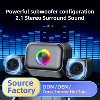 Altavoz para Juegos CHXDEV con Bluetooth, Subwoofer de 2.1 Canales, Altavoz con Cable/Inalámbrico, USB, para Computadora de Escritorio, Portátil, Hogar, Altavoz Auxiliar