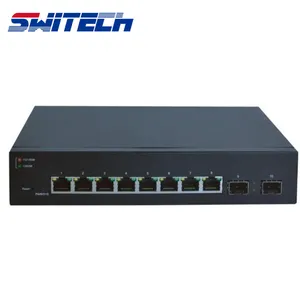 Fábrica OEM/ODM 10 portas Interruptor De Rede Melhor qualidade Gigabit Smart Lite Switch