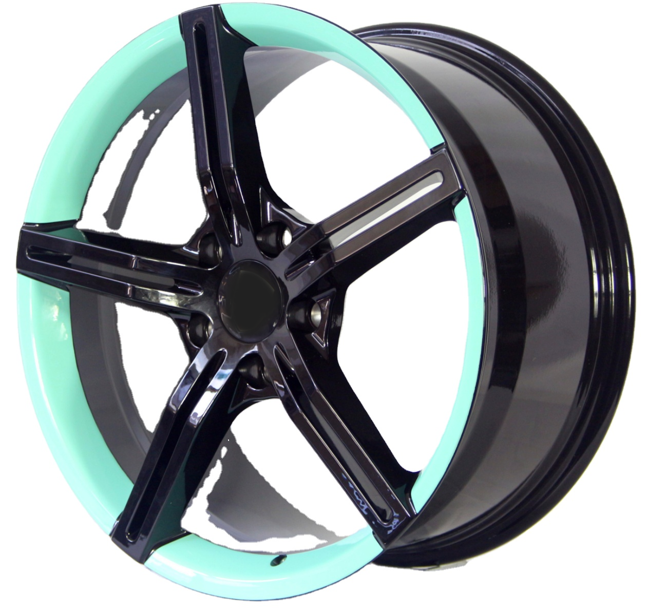 Колесо из сплава яркого черного цвета для легковых автомобилей 20x9,5 20X11 21X9.5 21x11