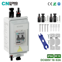 Interruptor Solar CNLONQ CE, IP66, 1 Entrada y 1 Salida, DC600V, 20/32/40/63A, Caja de Disyuntores Fotovoltaicos, Distribución Eléctrica MCB