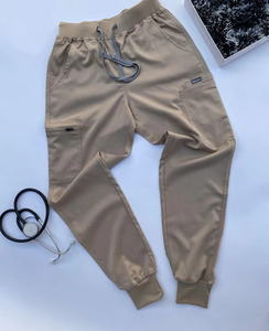 Uniformes Médicos de Excelente Calidad en Tela Elástica Unisex para Hombres y Mujeres en Color Caqui, Blanco, Rojo, Rosa y Azul, Conjuntos de Uniformes para Spa - Product Image 4