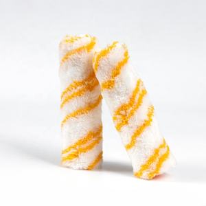 Sarı çizgi dökümsüz <span class=keywords><strong>Mini</strong></span> rulo ile 4 inç emaye rulo 4 inç Polyester boya rulo kapak - Product Image 3