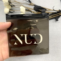 Sacs en plastique transparent givré avec fermeture éclair, mini pochettes souples mates avec logo personnalisé pour emballages de bijoux et boucles d'oreilles