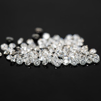 Pierres de Moissanite Synthétique Ronde D-EF Couleur Pureté VVS, Taille Complète, 0,7-2,9 mm, pour Montres et Bijoux