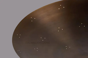 Lustre moderne décoratif en laiton de style mid-century, luminaire suspendu pour salle à manger, chambre, salon, intérieur - Product Image 2