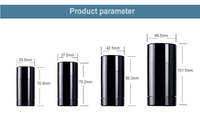 Contenant de déodorant cosmétique en stick 15ml 30ml 50ml 75ml Transparent Noir Blanc Tube de déodorant en plastique PP à bille ou à torsion